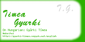 timea gyurki business card